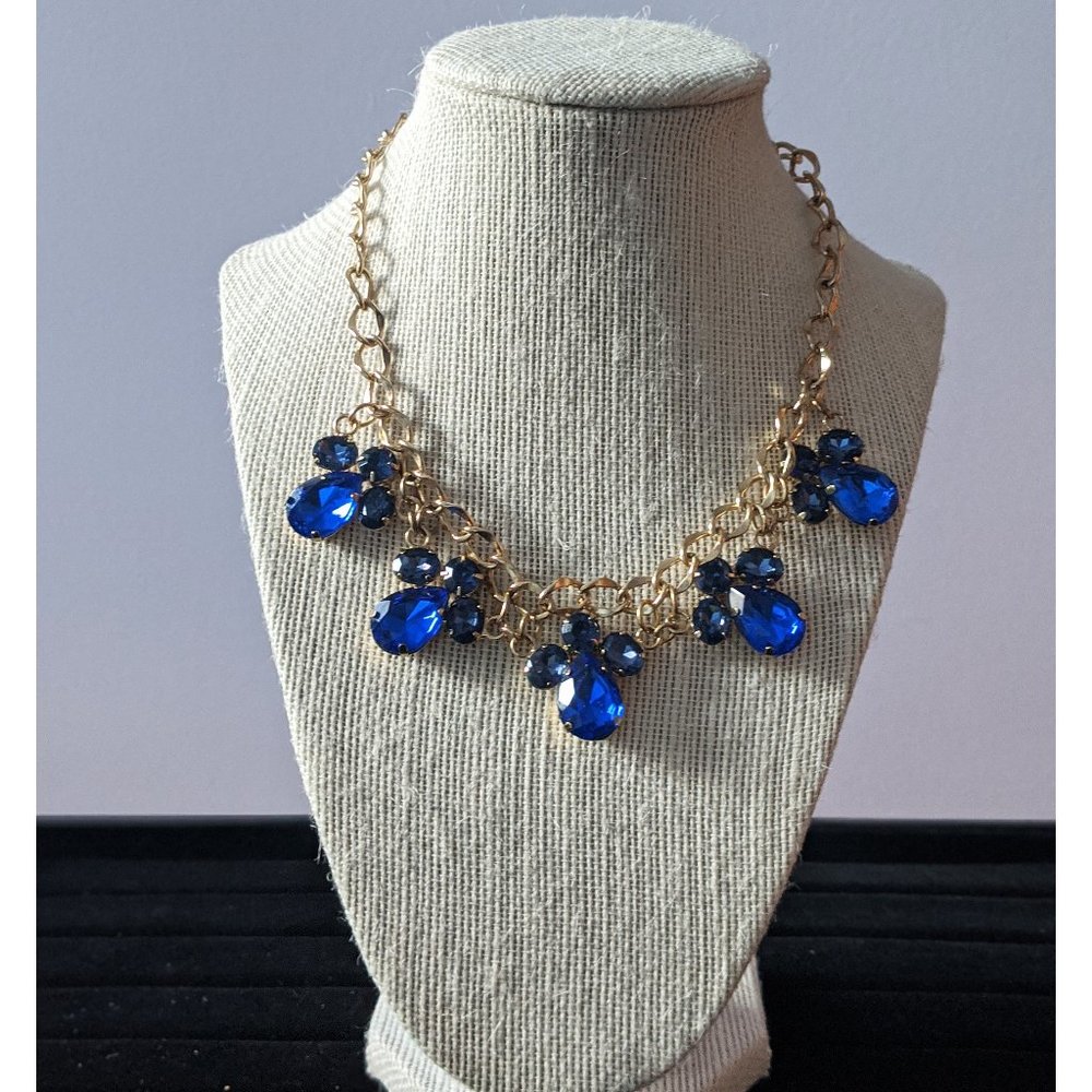 Blue Stone gold necklace